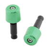 Universal Motorcycle 1in Green Handlebar Hand Grips & End Caps (N/A)