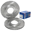 Patrol MQ MK160 GQ Y60 Front Slotted Disc Rotors + Brake Pads