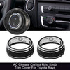 Toyota RAV4 Black AC Climate Control Knob Trim Covers (2019-2020)