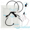 Car 4 x 12V Universal Carbon Fiber Heated Seat Heater Kit