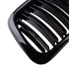 BMW E36 M3 Gloss Black Double Line Front Kidney Grills (1996-1999)