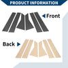 Honda Jazz (2021-2023) Carbon Fiber Black 6 Pcs Door Pillar Window Trim