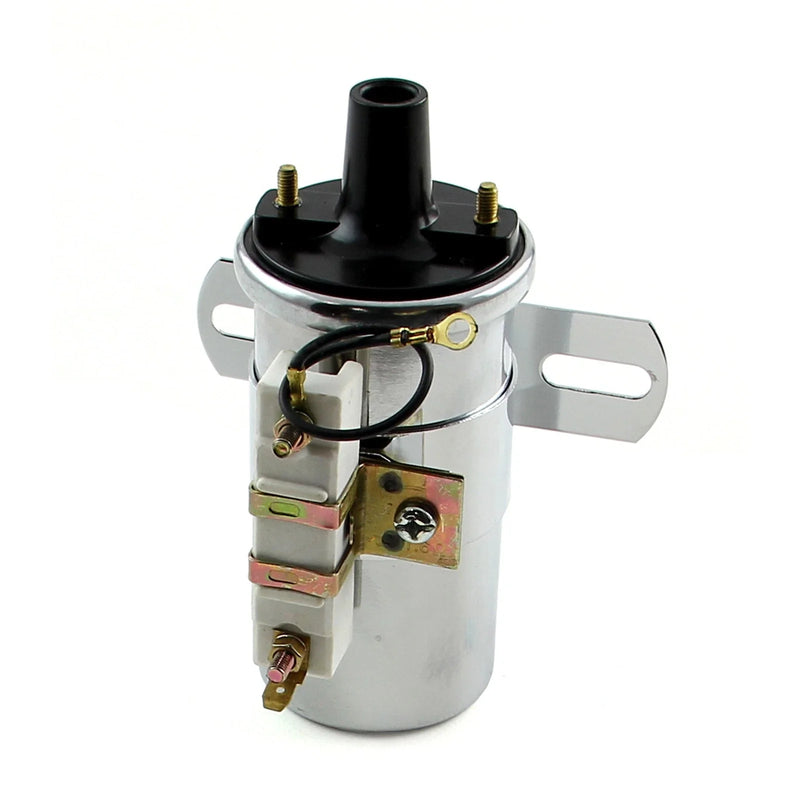 Canister Chrome 12V 60K Electronic Oil Filled Ignition Coil