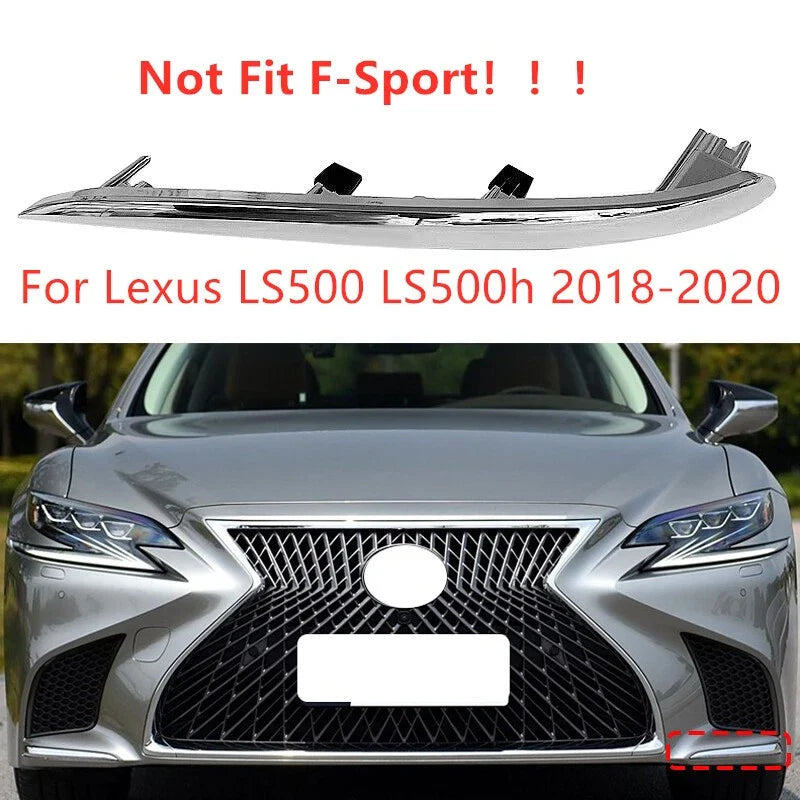 Lexus LS500 LS500h Left Front Bumper Lower Molding Trim (2018–2020)