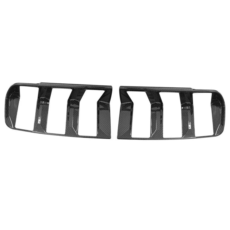 Ford Mustang Dark Horse 2024+ Gloss Carbon Fiber Tail Light Lamp Cover Trim