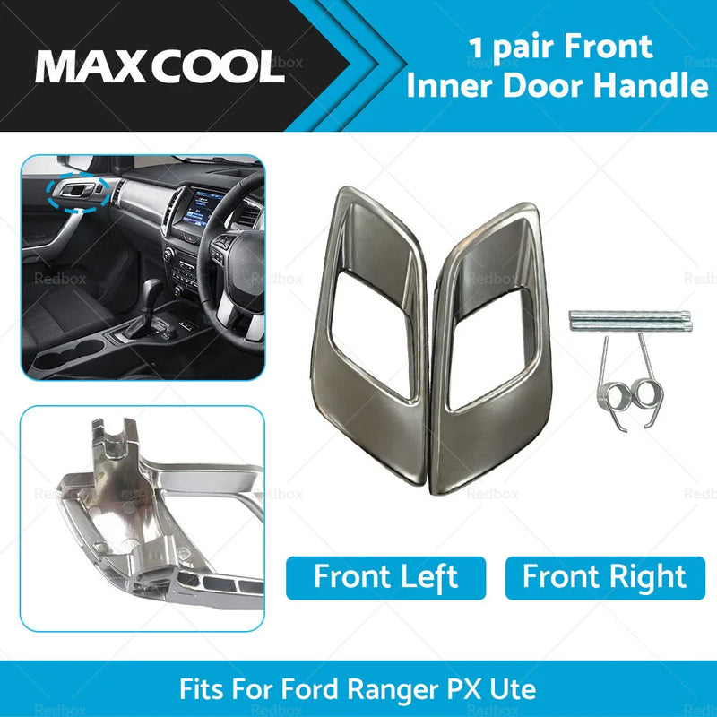 Ford Ranger PX Front Inner Door Handles Dark Chrome (2011-2023)