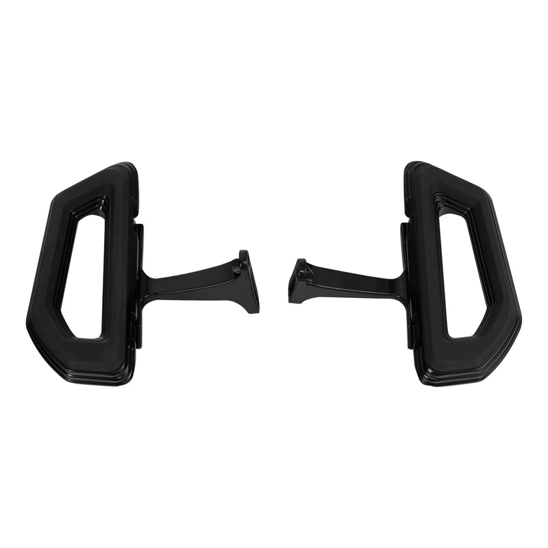 Harley Touring Road Street Glide Black Passenger Footboards (1993-2025)