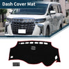 Toyota Vellfire (2008-2015) Black Red 1 Set Dashboard Cover Mat