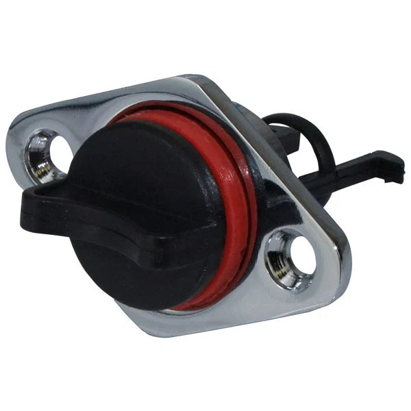 All Models Boat Bungs Chrome Base Transom Bung Coarse Thread