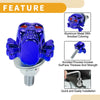 Universal Motorcycle M6 License Plate Screws Cover 38mm Blue 4Pcs