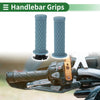Motorcycle TPU Gray Blue 7/8" 22mm Hand Grips Cover Kit