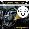 Jeep Wrangler JL JLU Steering Wheel Cover Trims (2018-2024)