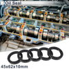 Oil Seal Rotary Shaft Seal NBR Rubber 45x62x10mm Black 5 Pcs