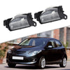Mazda 3 2 x 12V License Plate Light Rear Bumper Lamp Housing Cover (2009–2013)