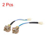 GY6-60 2 x 3-Pin Motorcycle Headlight Wiring Harness Connector Sockets