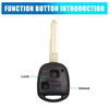 Toyota Yaris, Corolla, RAV4, Prado 2 x Car Key Fob Shell Case