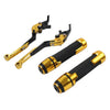 Kawasaki ZX1400 Gold Extendable Brake Clutch Levers & Handlebar Grips (2006-2023)