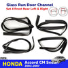 Glass Run Door Channel Weatherstrip Set 4 Fits Honda Accord 4D Sedan 2003-05 D05