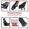 Kawasaki Vulcan S EN650 Passenger Foot Peg Set (2015–2024)