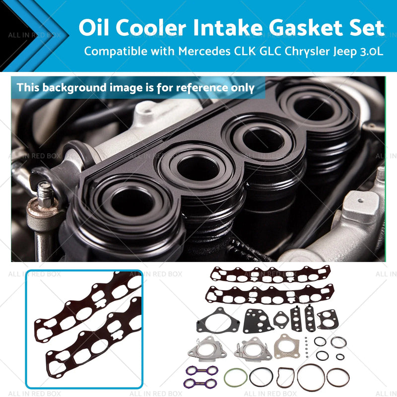 Mercedes CLK, GLC, Chrysler, Jeep 3.0L Oil Cooler Intake Gasket Set