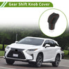 Lexus RX350 2023-2024 Black Red Faux Leather Car Gear Shift Knob Cover