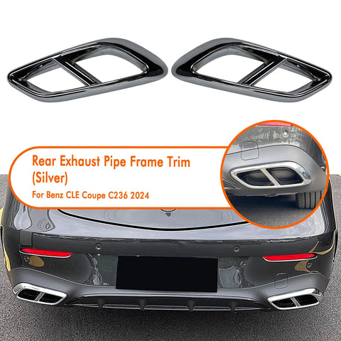 Benz GLE Coupe Rear Bumper Exhaust Pipe Cover (2024)