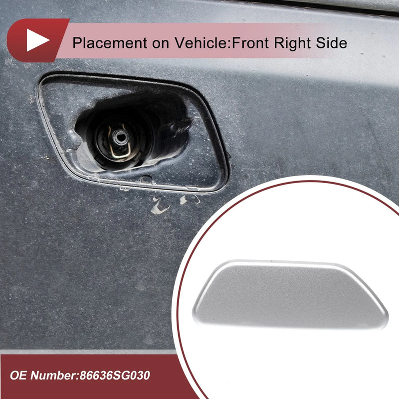 Subaru Forester (2013-2015) Silver Front Right Washer Nozzle Cover