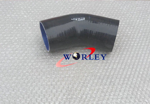 Car 3" 76mm 45° Silicone Elbow Turbo Intercooler Hose