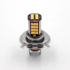 Amber 56SMD H4 LED Lamp Auto Motorcycle Headlight Bulb DC 6V 8W 800LM