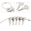 Liebherr J2 Heavy Equipment Fuel Cap Keys w/Ring (5PCS)