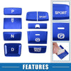 Honda Accord (2018-2022) Blue 9 x Gear Shift Panel Switch Button Covers