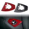 Audi TT TTRS Red Carbon Fiber Interior Door Lock Button Cover Trim (2008-2014)