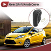 Ford Fiesta (2011-2019) - Black Beige Faux Leather Car Gear Shift Knob Cover