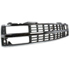 Grille For 1988-93 Chevy C K 1500 Chrome Shell With Black