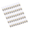 50PC Warm White T10 Wedge 5050 5SMD LED Dome Map License Light Bulbs