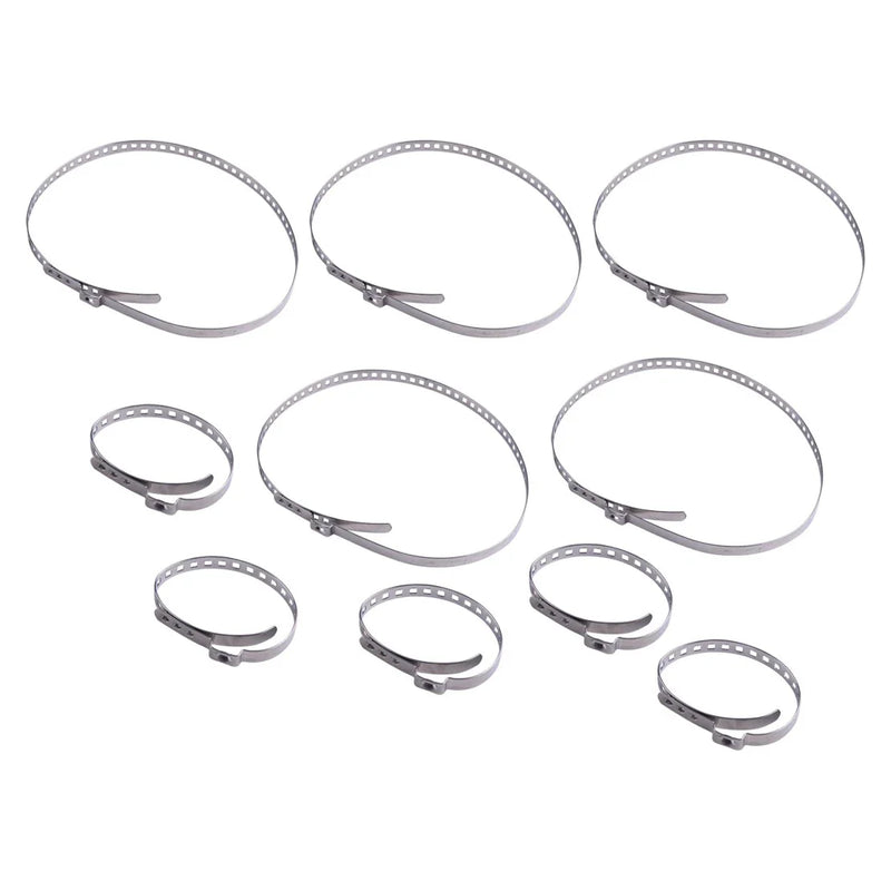 Various Models 10 x Silver Stainless Steel Axle Boot Clamps
