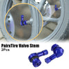Motorcycle Pair / 2 x 11.3mm 90° Universal Motorcycle Tire Valve Stems Caps