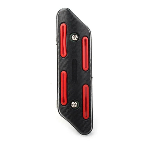 Motor Exhaust Muffler Heat Shield Cover (Red)
