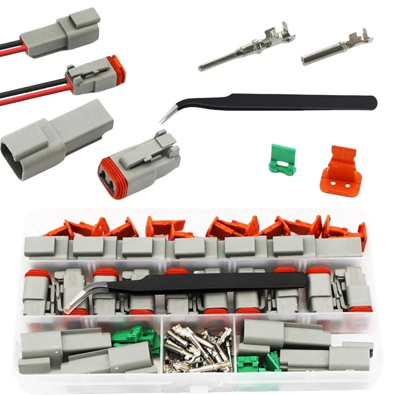 Car RV Truck Wiring Gray Waterproof Wire Connectors / Set 10 / Universal