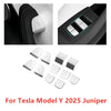 Tesla Model Y 11x Silver Window Lift Panel Switch Button Cover