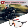 Motorcycle Goggles Motorcycle Red Lens Black Frame Triacetyl Cellulos