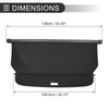 Mitsubishi Outlander (2008-2012) Gloss Black Retractable Cargo Cover