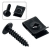 Car U-type Clip With Screw / 20x / Car Bumper Fender Trim Fasteners