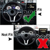 Mercedes Benz CLA / SLK / E / C / GLA-Class Black Steering Wheel Trim Cover (2013-2023)