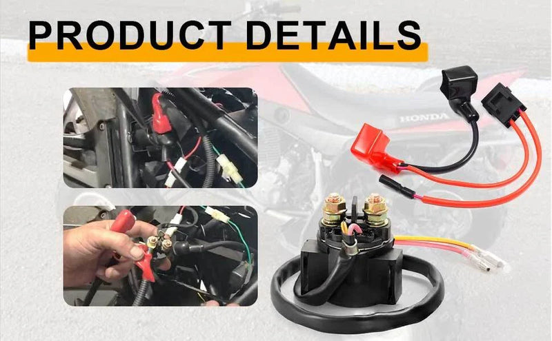 Honda TRX400EX Starter Relay Solenoid & Battery Cable (1999–2007)