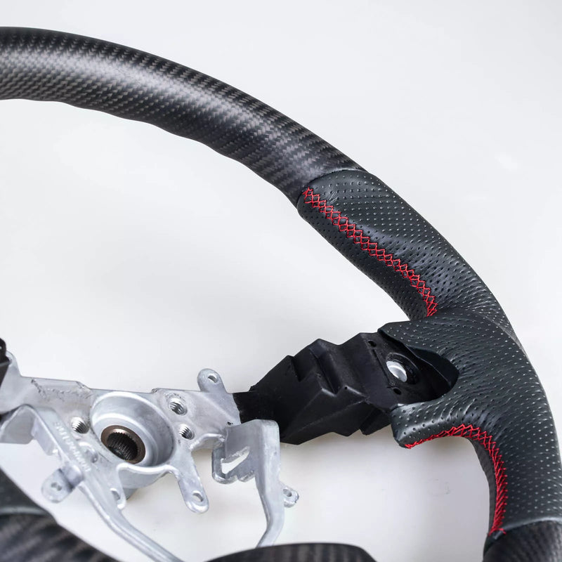 Subaru Impreza WRX STI Flat Bottom Carbon Leather Steering Wheel (2015-2021)