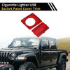 Jeep Wrangler JL Cigarette Lighter USB Socket Panel Cover (2018-2024)