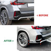 BMW X1 iX1 (2023-2024) Gloss Black Rear Bumper Side Corner Cover Trim