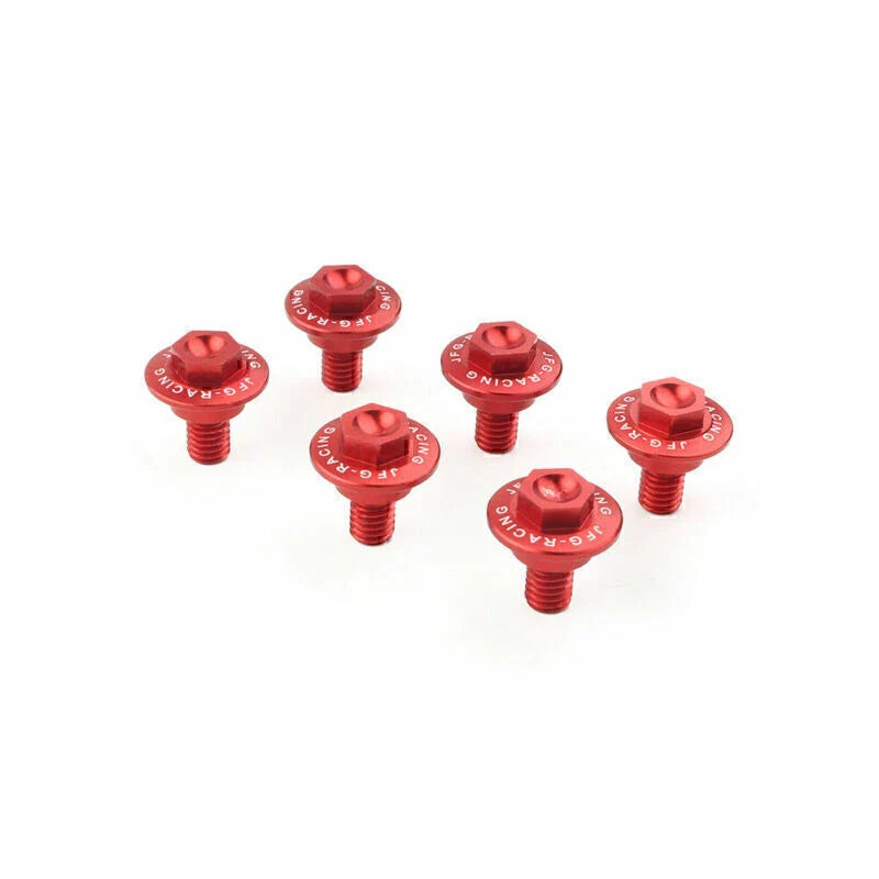 HONDA CR125 CR250 CRF250R CRF450R 6 x CNC Front Fork Guard Bolts