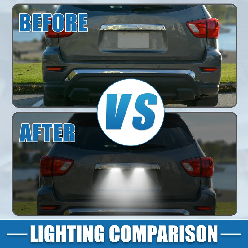 Mazda White LED License Plate Light Assembly